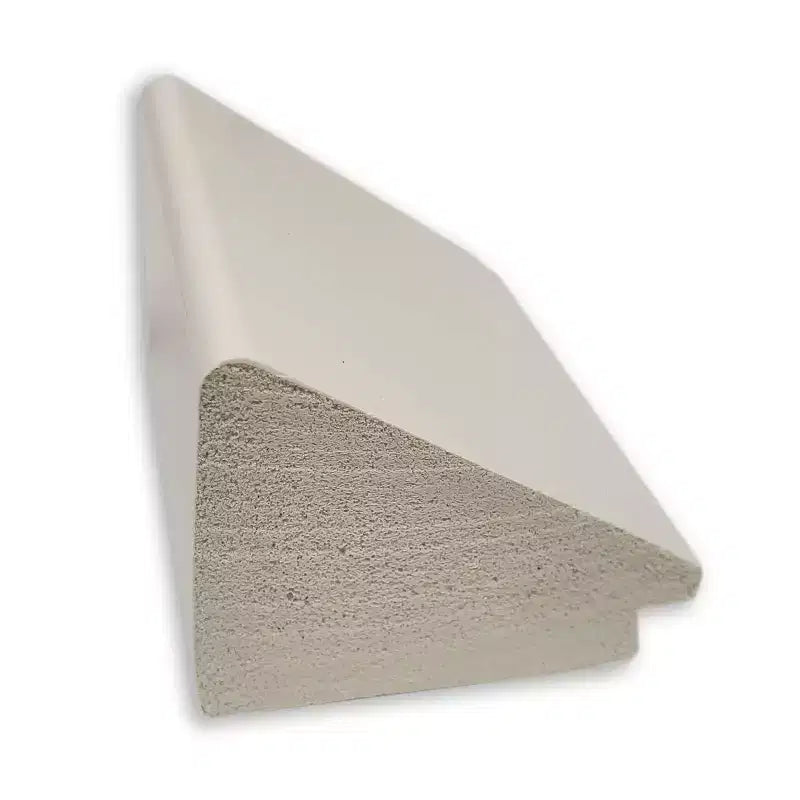 Miroir mural blanc en coin non biseauté de 30 po x 30 po -