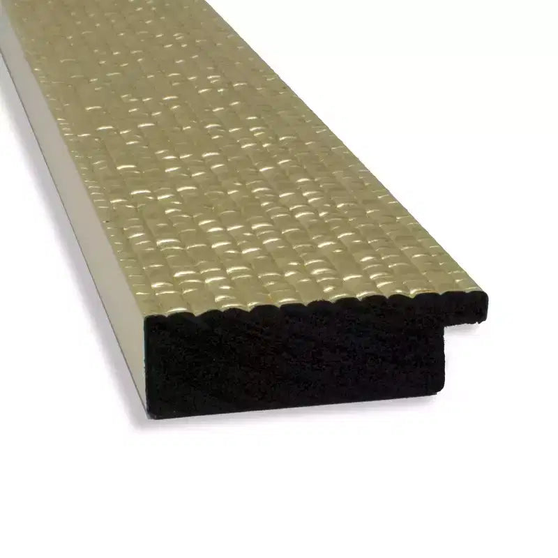 Miroir de porte pleine longueur doré mosaïque non biseauté 18" x 52" - : Suspendable, cadre en polystyrène
