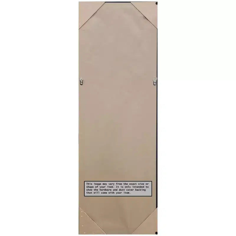 Miroir de porte pleine longueur doré mosaïque non biseauté 18" x 52" - : Suspendable, cadre en polystyrène