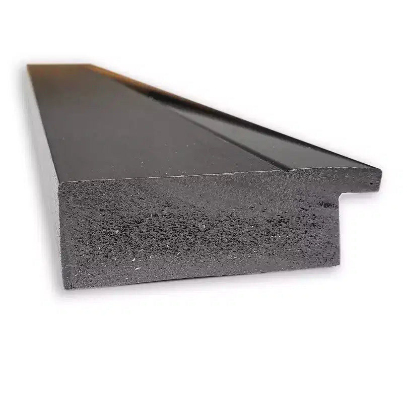 Miroir mural noir Tuxedo de 41" x 29" sans biseau - : Grand, moderne, rectangulaire, cadre en polystyrène
