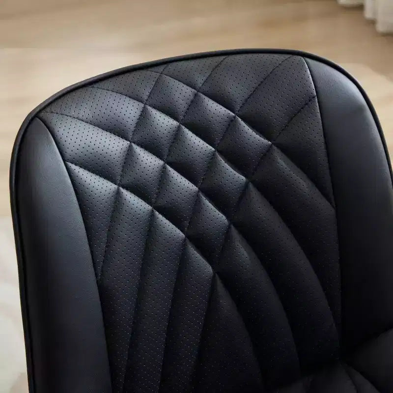 Lot de 2 chaises de salle à manger modernes du milieu du siècle, revêtement en similicuir, confortables pour cuisine et salle à manger