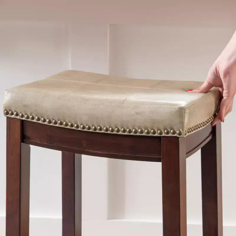 Lot de 2 tabourets de bar hauteur comptoir Claridge -