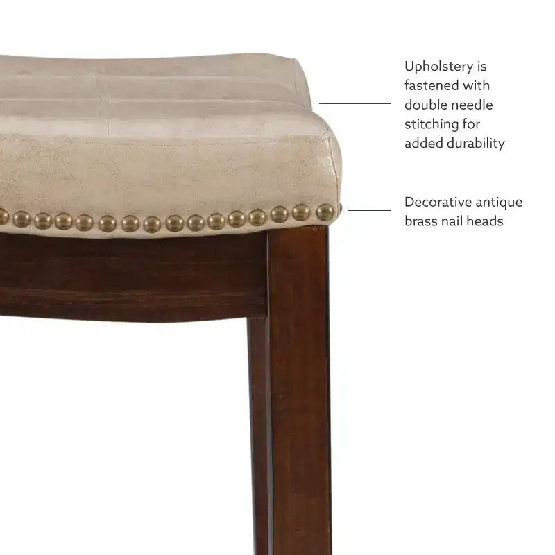 Lot de 2 tabourets de bar hauteur comptoir Claridge -