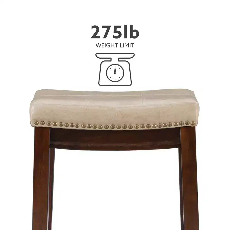 Lot de 2 tabourets de bar hauteur comptoir Claridge -
