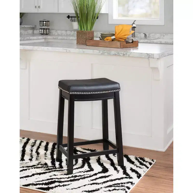 Lot de 2 tabourets de bar hauteur comptoir Claridge -