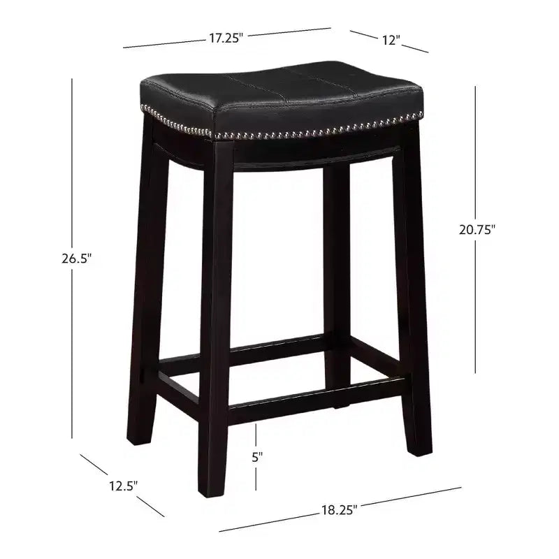 Lot de 2 tabourets de bar hauteur comptoir Claridge -
