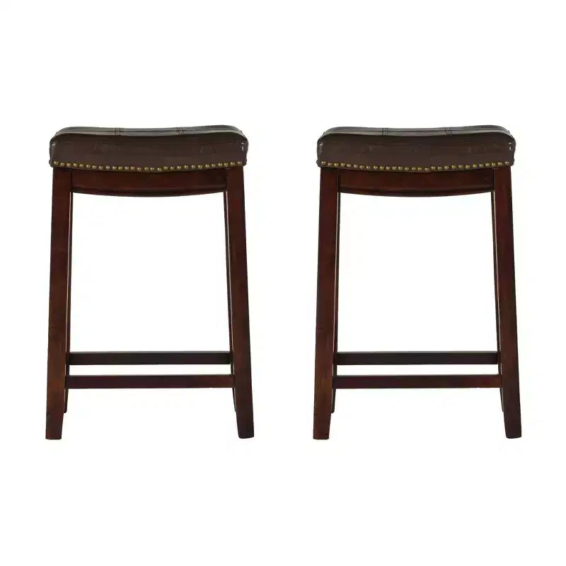 Lot de 2 tabourets de bar hauteur comptoir Claridge -