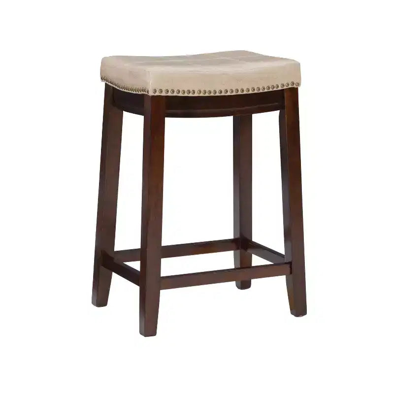 Lot de 2 tabourets de bar hauteur comptoir Claridge -