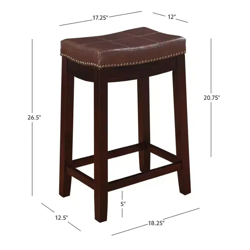 Lot de 2 tabourets de bar hauteur comptoir Claridge -