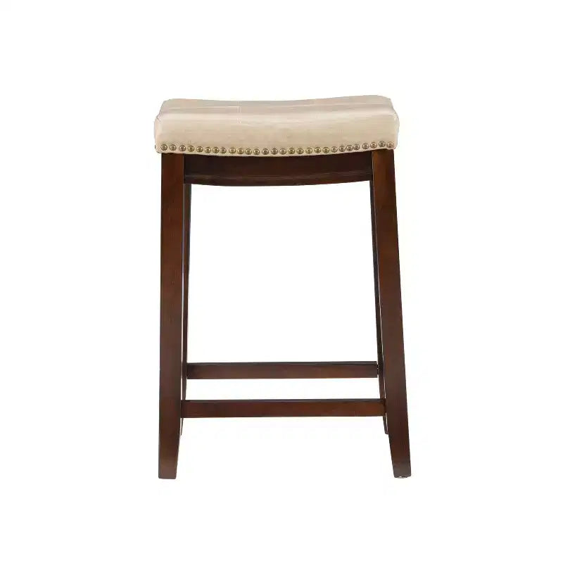 Lot de 2 tabourets de bar hauteur comptoir Claridge -