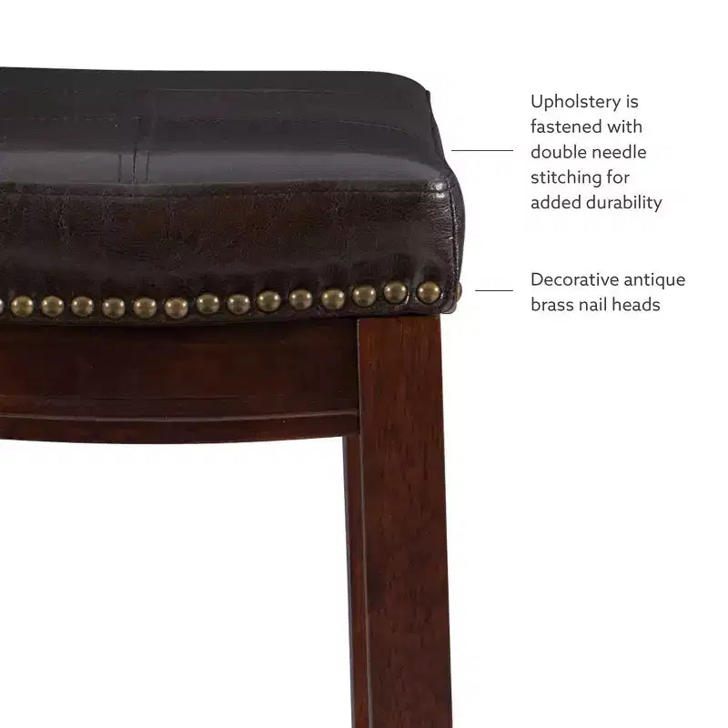 Lot de 2 tabourets de bar hauteur comptoir Claridge -