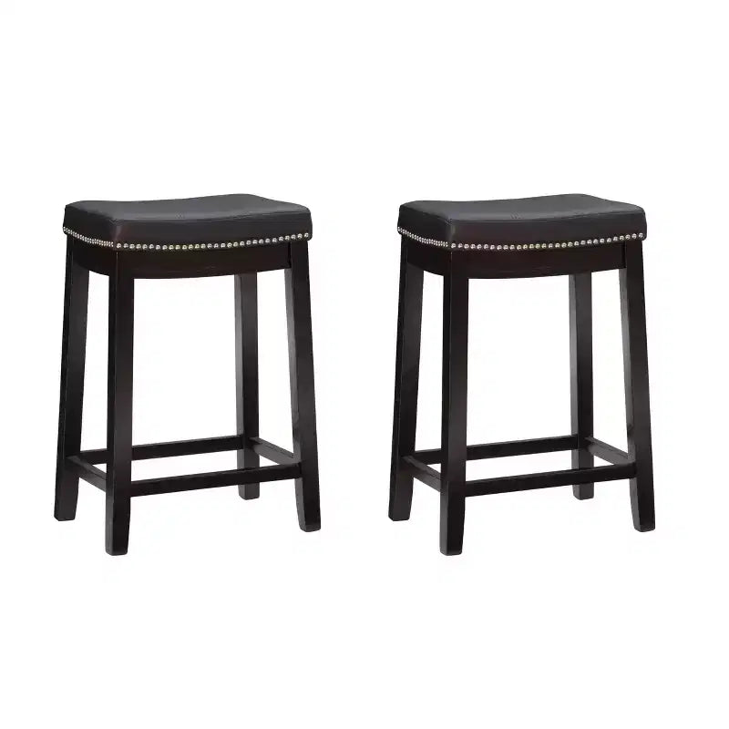 Lot de 2 tabourets de bar hauteur comptoir Claridge -